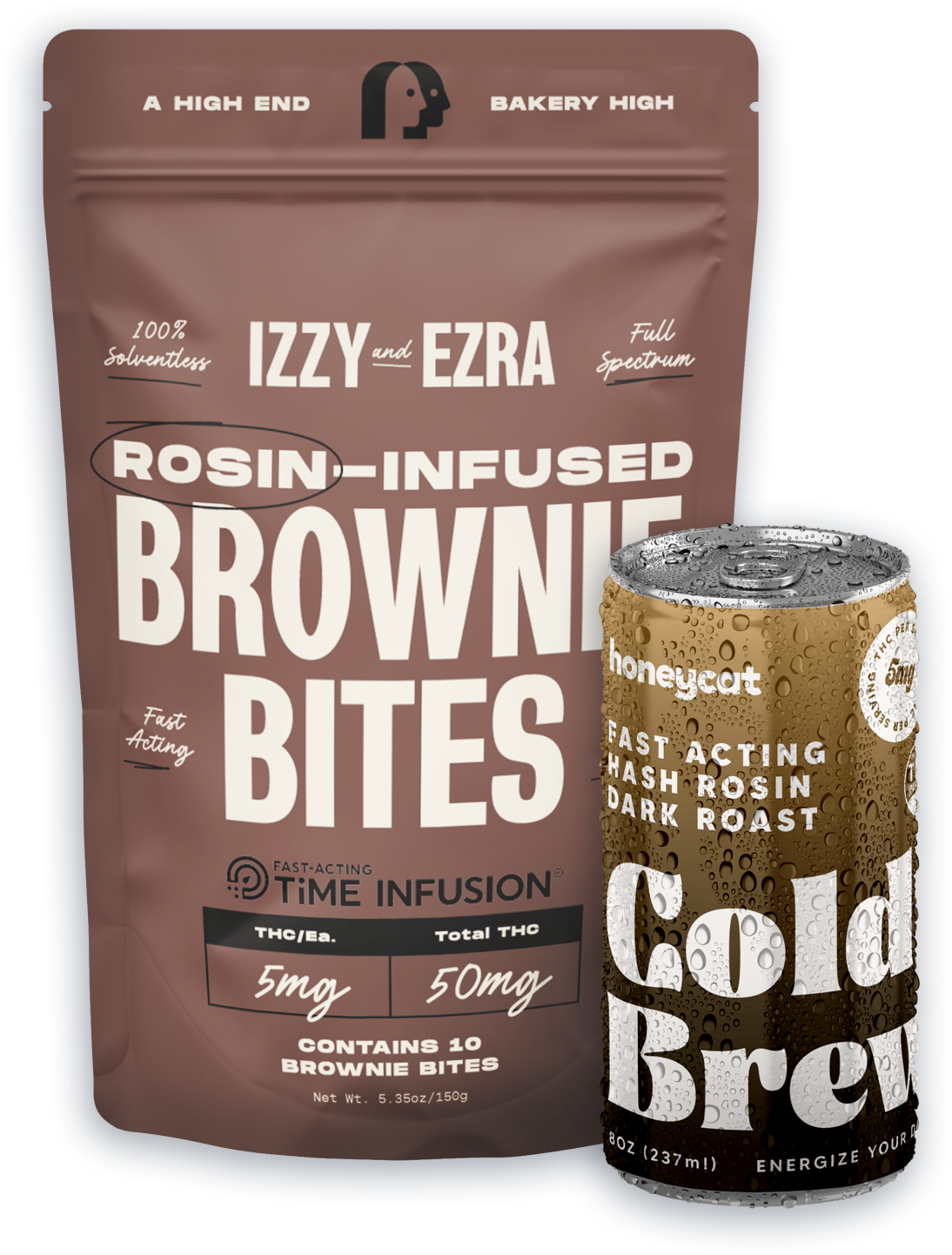 Infused elements product shop of Izzy and Ezra Brownie Bites & honeycat Coldbrew